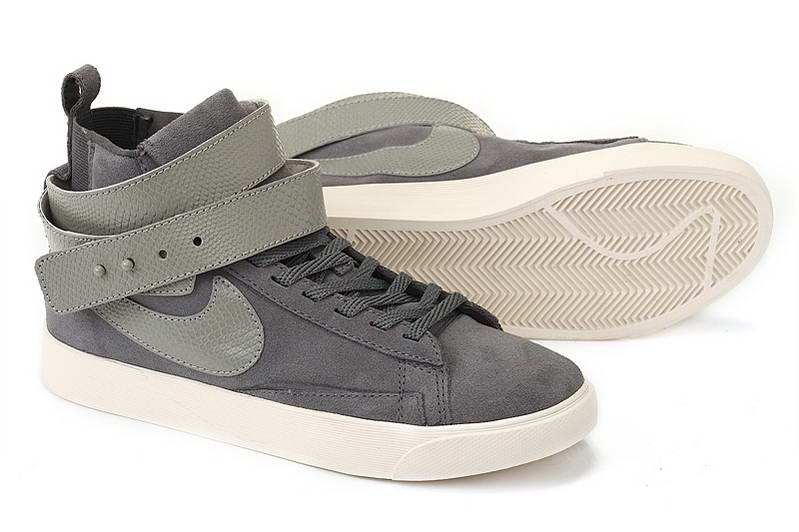 Nike Blazer autocollant Femmes chaussures grises (4)